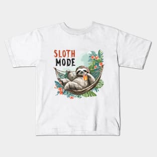 Sloth Mode: Lazy Paradise Kids T-Shirt